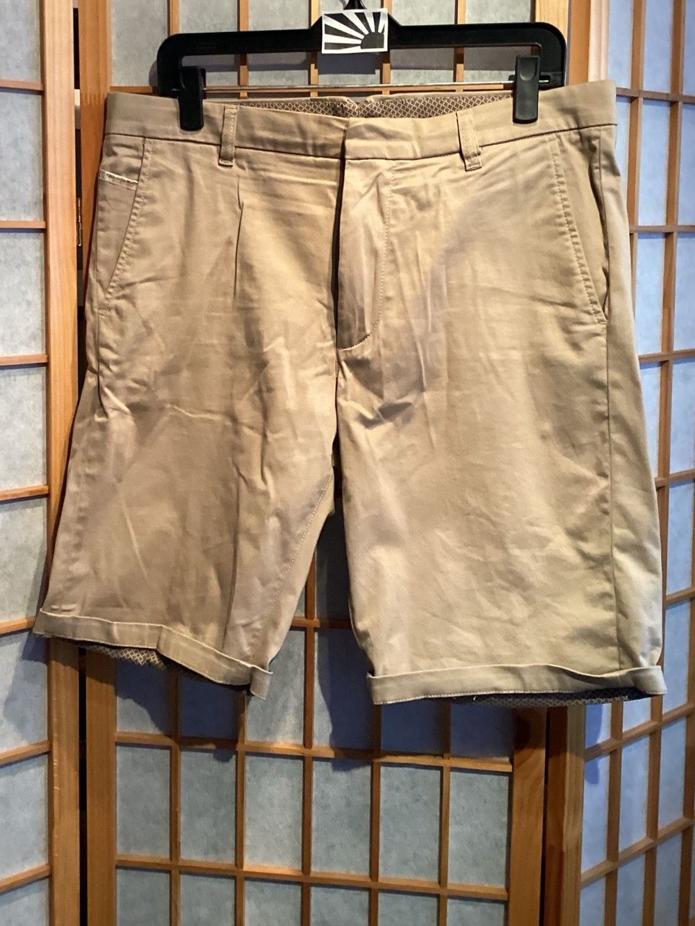 Diesel Chi-Driver Sho-Roll Chino Shorts 00SWYM-0LAOC Khaki 7BH Men's Waist 31